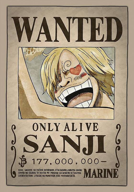 Poster Affiche One Piece Manga Luffy Zoro Sanji Chopers Nami