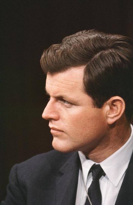Headshot Poster featuring the photograph Senator Edward Kennedy by Michael Ochs Archives