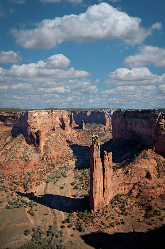 Canyon De Chelly Poster featuring the photograph Spider Rock 1804 by Kenneth Johnson