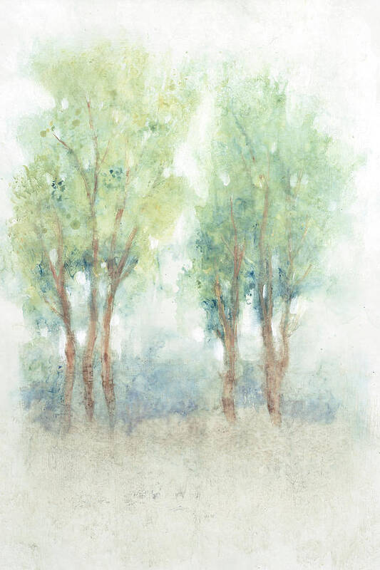 Landscapes & Seascapes+woodland & Trees Poster featuring the painting Spontaneous Landscape II by Tim Otoole