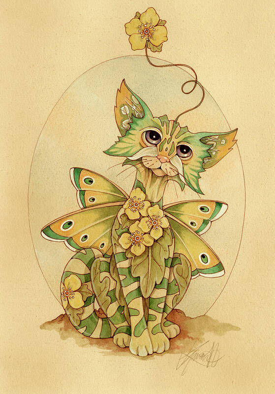 Spring (primrose) Poster featuring the painting Spring (primrose) by Linda Ravenscroft