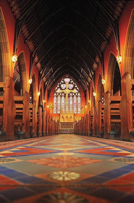 Tranquility Poster featuring the photograph St Marys Cathedral Newcastle Upon Tyne by Peter Mulligan