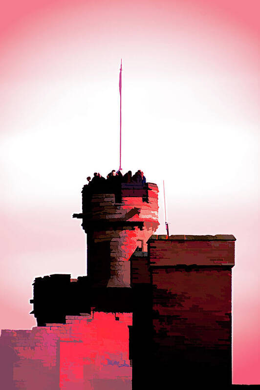 Lincoln Poster featuring the photograph The Red Keep by Scott Lyons