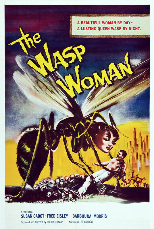 Wasp Poster featuring the painting The Wasp Woman by Unknown