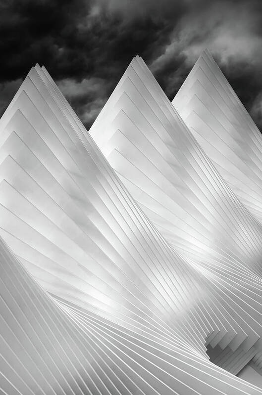 Calatrava Poster featuring the photograph Three Summits by Michiel Hageman