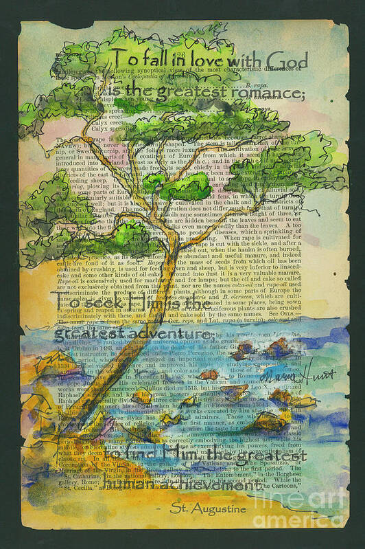 Christian Art Poster featuring the painting Tree of Wisdom by Maria Hunt