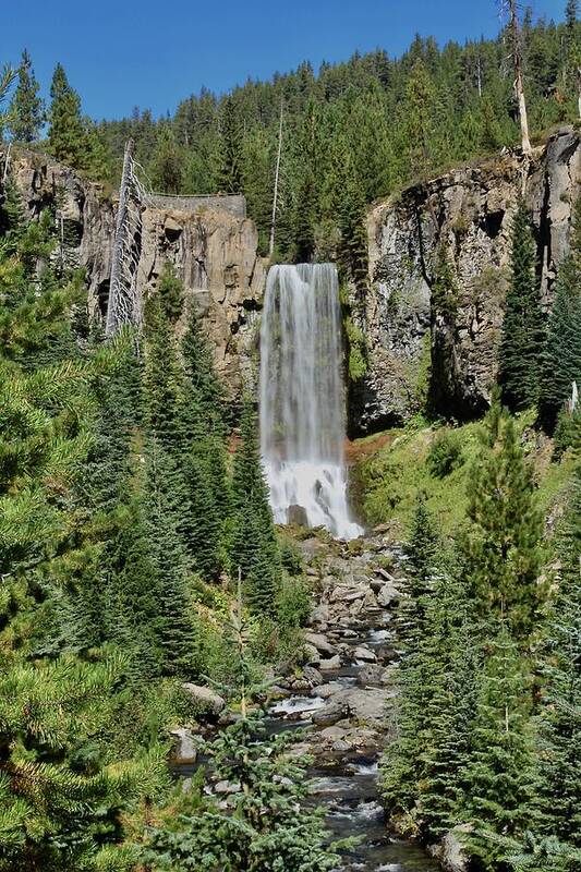 Tumalo Poster featuring the photograph Tumalo Falls by Brian Eberly