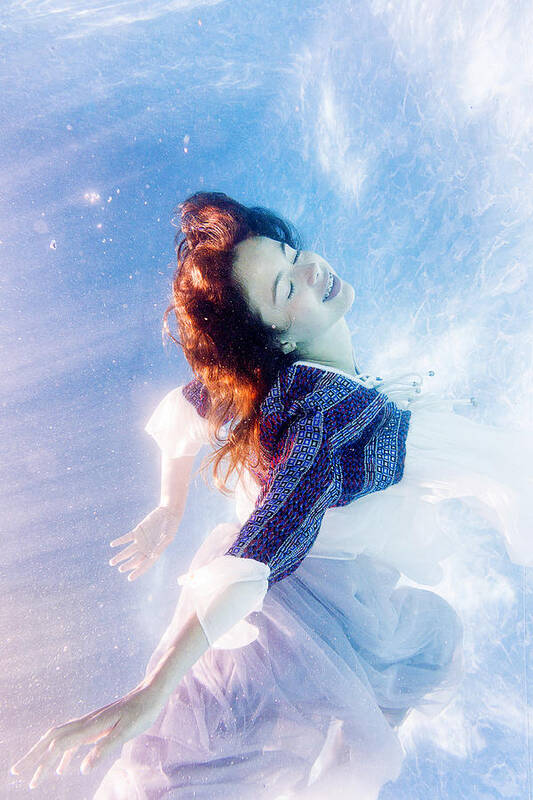 Dream Poster featuring the photograph Underwater Love by Gina Buliga