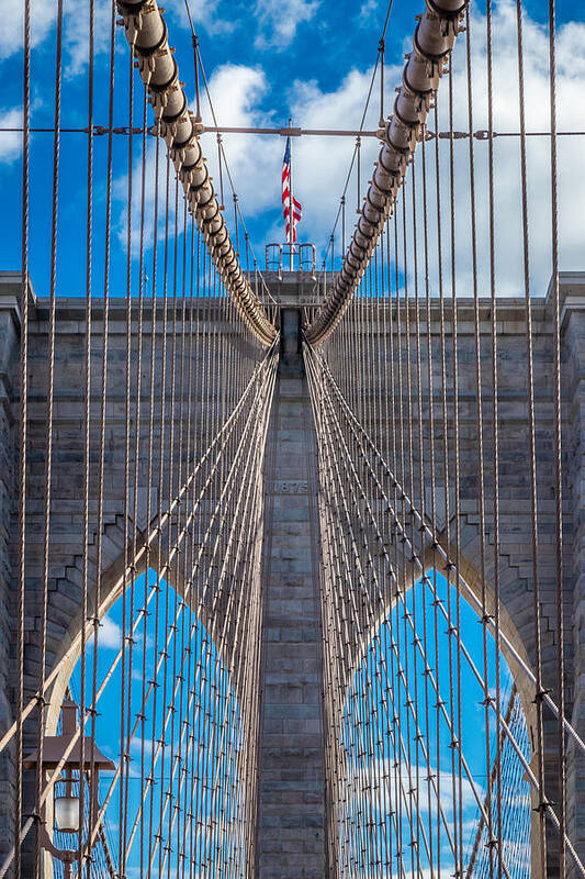 Bridge Poster featuring the photograph Vertical by Mario Horvat