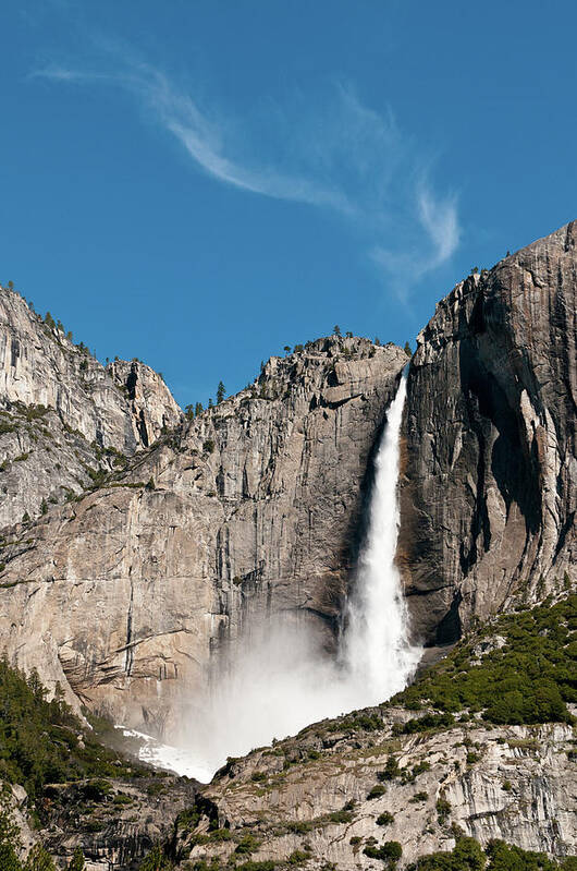 Scenics Poster featuring the photograph Waterfall by Ida C. Shum
