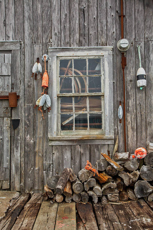 Lobster Poster featuring the photograph Weathered Lobster Shack by Jurgen Lorenzen
