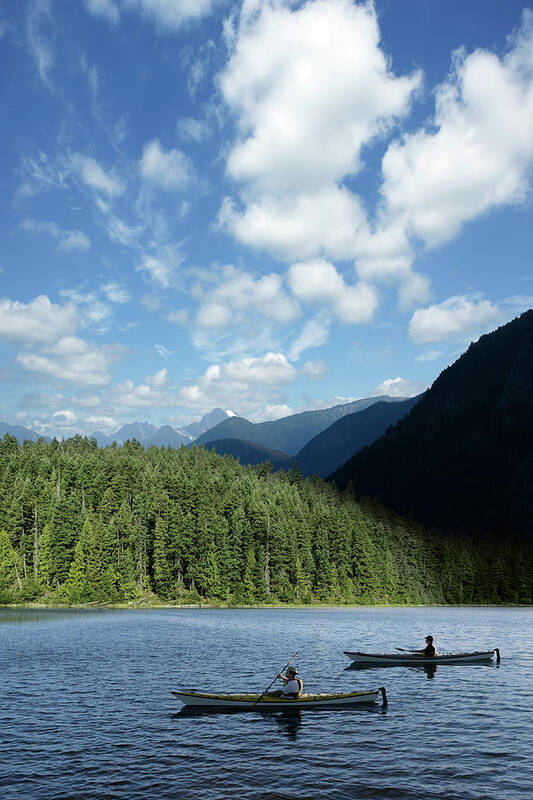 Scenics Poster featuring the photograph Xxl Wilderness Kayaking by Sharply done