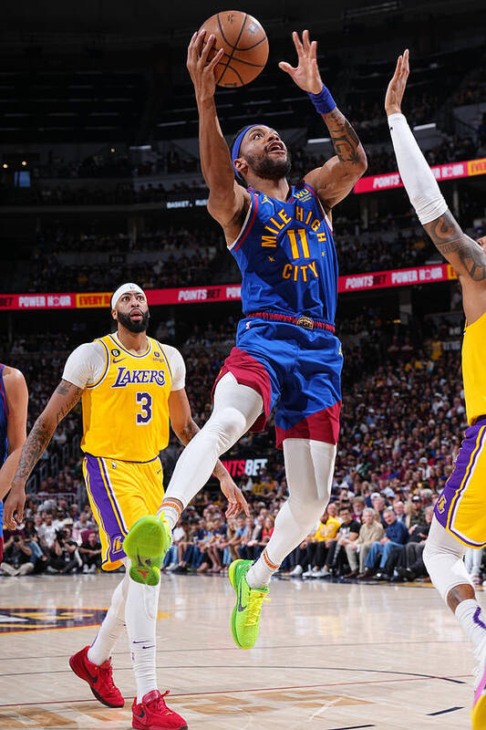 Playoffs Poster featuring the photograph 2023 NBA Playoffs - Los Angeles Lakers v Denver Nuggets #1 by Garrett Ellwood