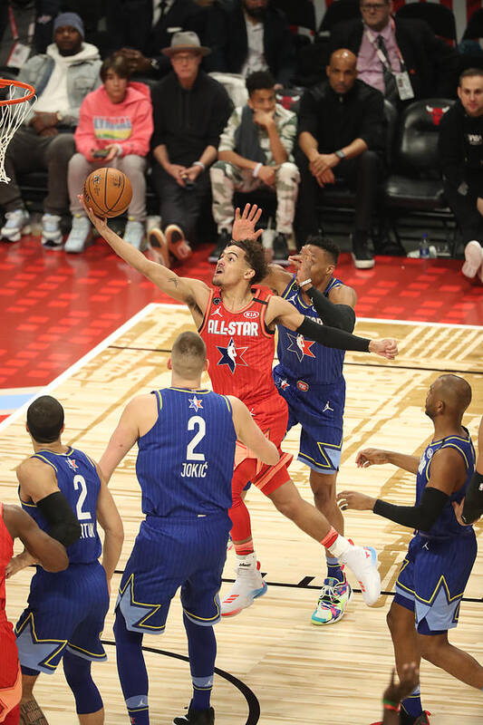 Trae Young Poster featuring the photograph 69th NBA All-Star Game #1 by Joe Murphy