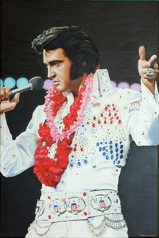 Elvis Poster featuring the painting Aloha from Hawaii #2 by Rob De Vries