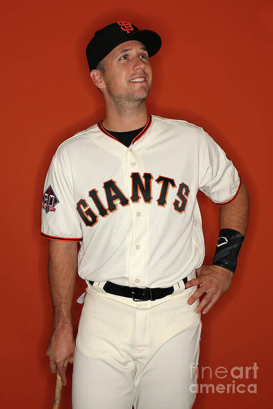 Media Day Poster featuring the photograph Buster Posey #1 by Patrick Smith