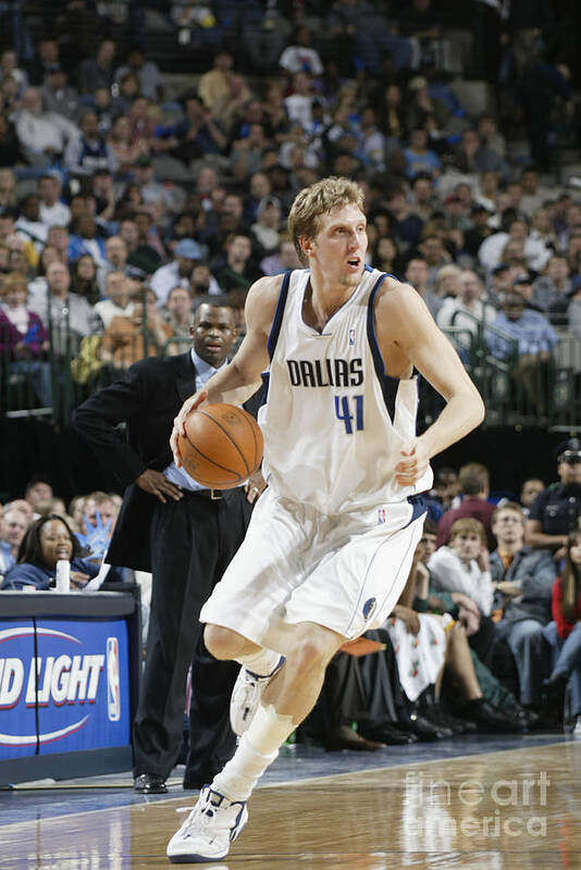 Nba Pro Basketball Poster featuring the photograph Dirk Nowitzki #1 by Glenn James