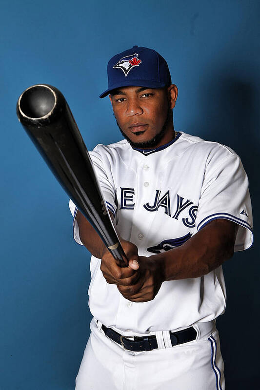 Media Day Poster featuring the photograph Edwin Encarnacion #1 by Marc Serota