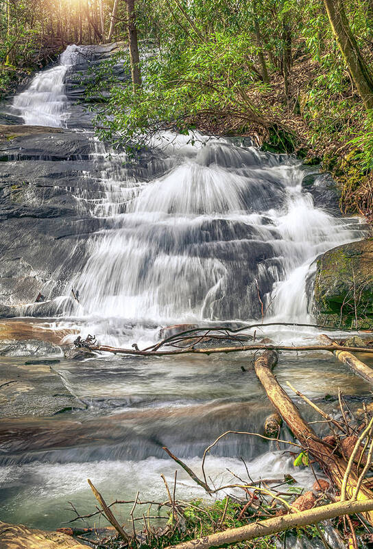 Fall Branch Falls Poster featuring the photograph Fall Branch Falls #1 by Anna Rumiantseva
