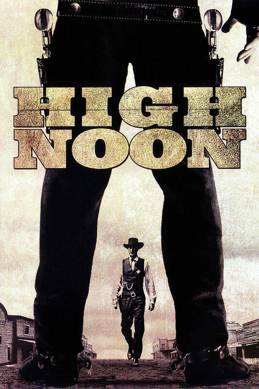 High Poster featuring the mixed media ''High Noon'' movie poster 1952 by Movie World Posters
