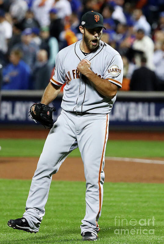 Playoffs Poster featuring the photograph Madison Bumgarner #1 by Al Bello