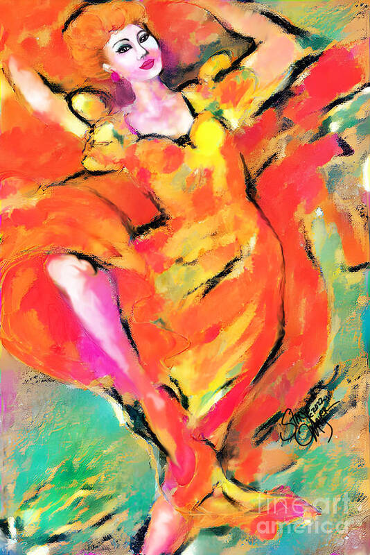 Figurative Art Poster featuring the digital art New Dancing Shoes 06 by Stacey Mayer