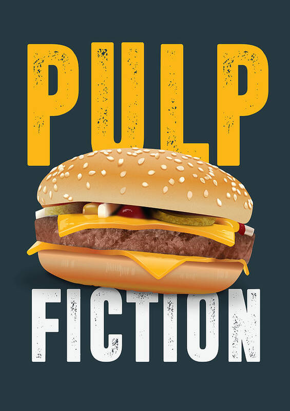 Movie Poster Poster featuring the digital art Pulp Fiction - Alternative Movie Poster #1 by Movie Poster Boy