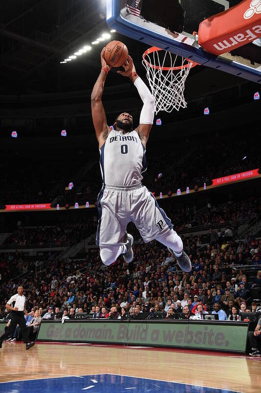 Andre Drummond Poster featuring the photograph Andre Drummond #12 by Chris Schwegler