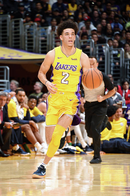 Lonzo Ball Poster featuring the photograph Lonzo Ball #12 by Andrew D. Bernstein