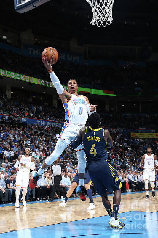 Russell Westbrook Poster featuring the photograph Russell Westbrook #12 by Layne Murdoch