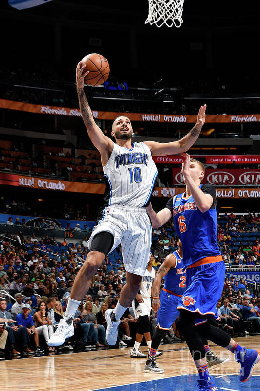 Evan Fournier Poster featuring the photograph Evan Fournier #13 by Fernando Medina