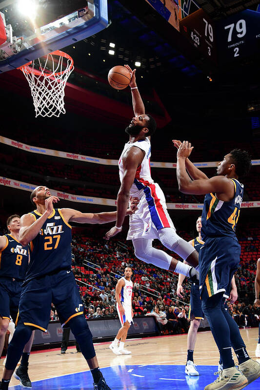Andre Drummond Poster featuring the photograph Andre Drummond #14 by Chris Schwegler