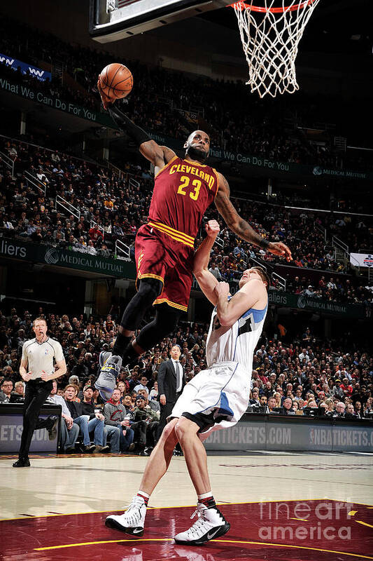 Lebron James Poster featuring the photograph Lebron James #16 by David Liam Kyle