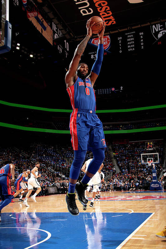 Andre Drummond Poster featuring the photograph Andre Drummond #2 by Chris Schwegler