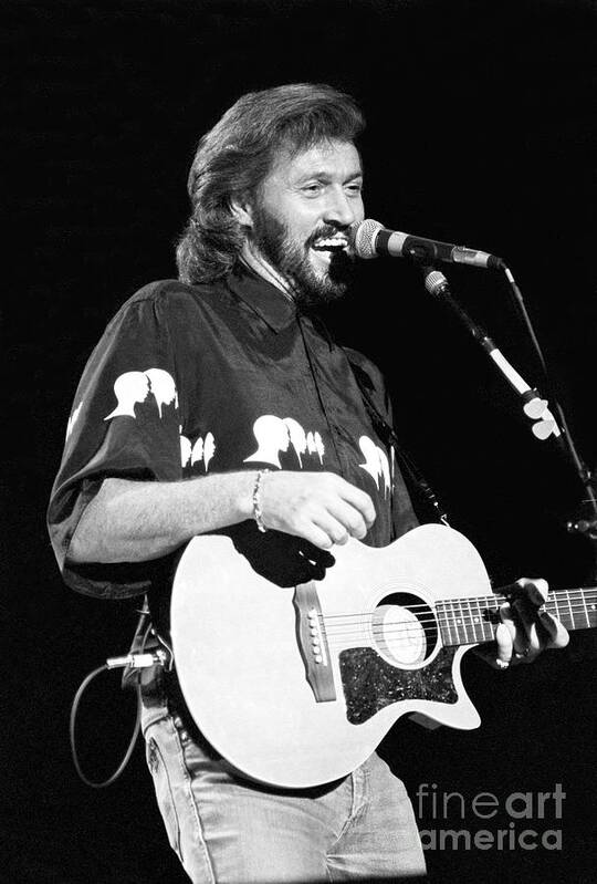 Singer Poster featuring the photograph Barry Gibb - The Bee Gees #1 by Concert Photos