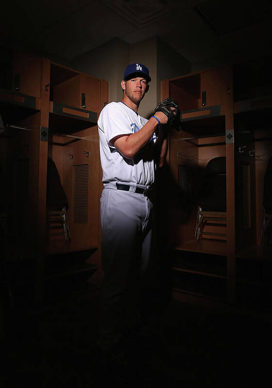 Media Day Poster featuring the photograph Clayton Kershaw #2 by Christian Petersen