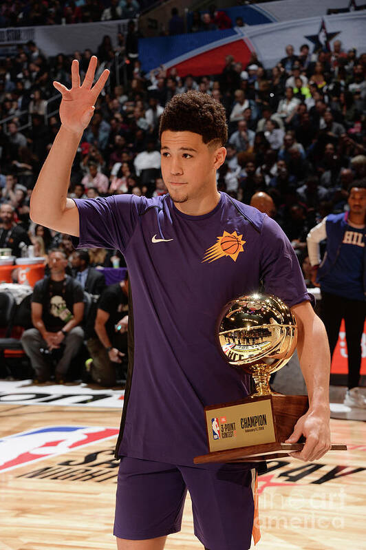 Devin Booker Poster featuring the photograph Devin Booker #2 by Andrew D. Bernstein