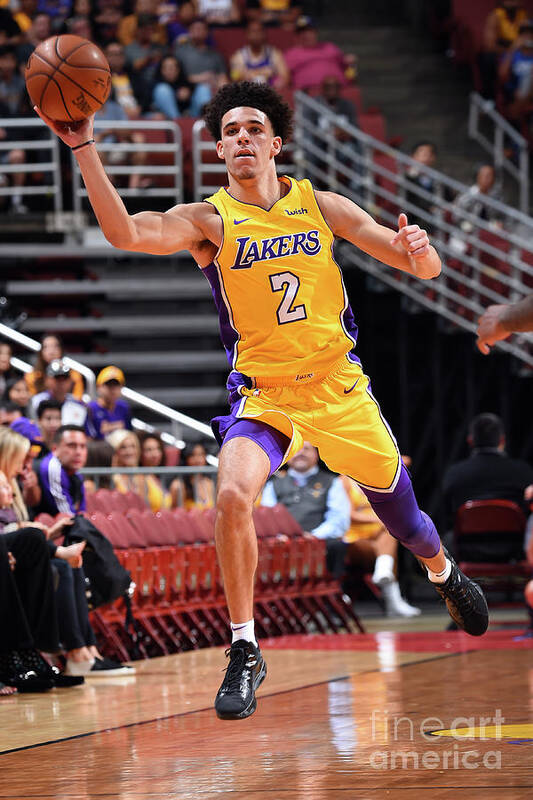 Lonzo Ball Poster featuring the photograph Lonzo Ball #2 by Andrew D. Bernstein