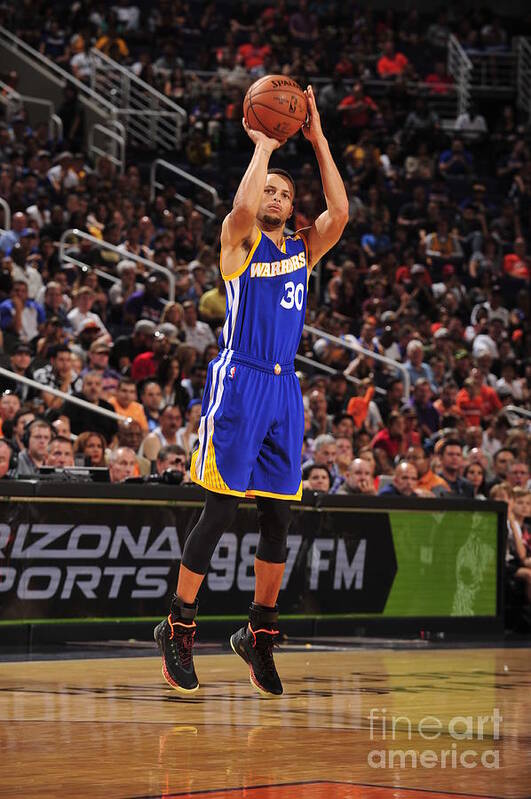 Stephen Curry Poster featuring the photograph Stephen Curry #2 by Barry Gossage