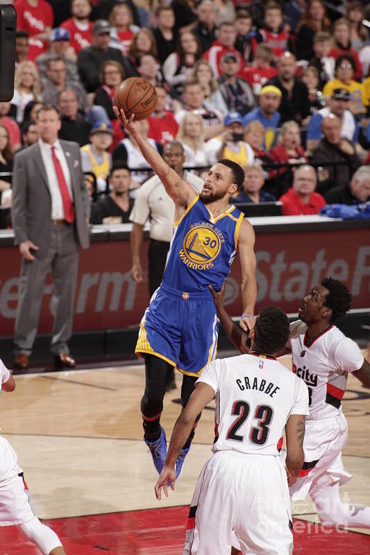 Stephen Curry Poster featuring the photograph Stephen Curry #2 by Cameron Browne