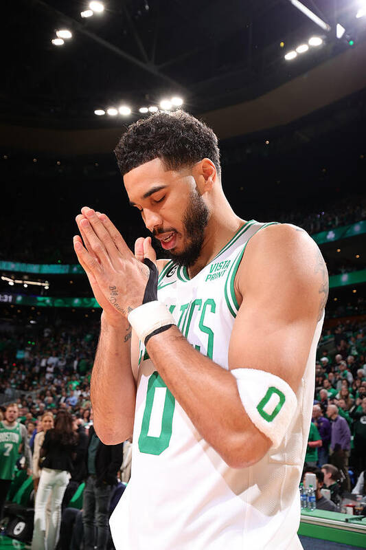 Playoffs Poster featuring the photograph Jayson Tatum #22 by Nathaniel S. Butler