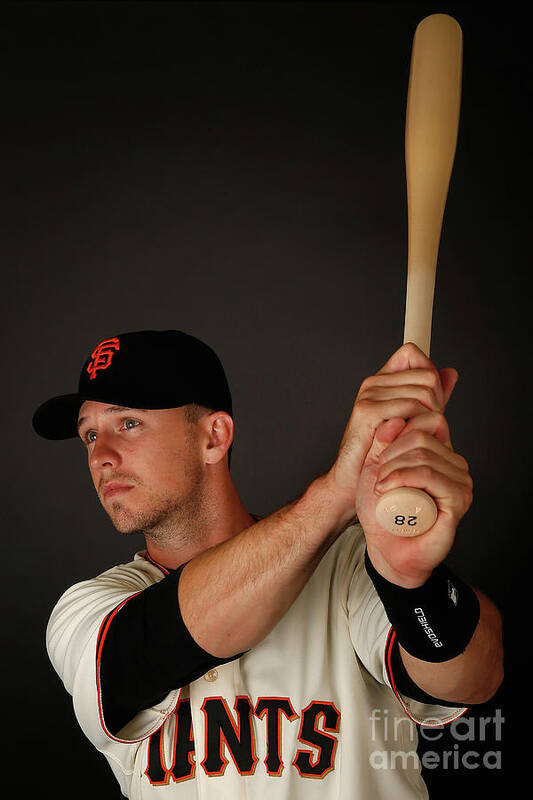 Media Day Poster featuring the photograph Buster Posey #3 by Christian Petersen
