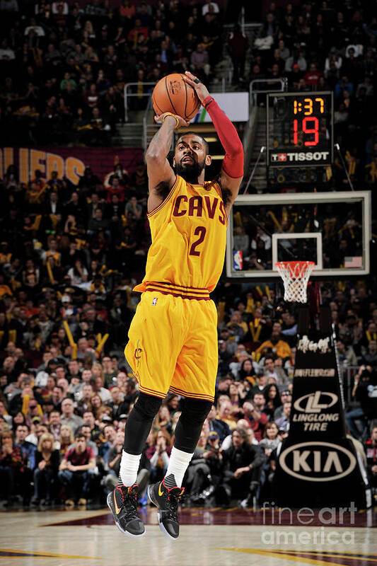 Kyrie Irving Poster featuring the photograph Kyrie Irving #3 by David Liam Kyle