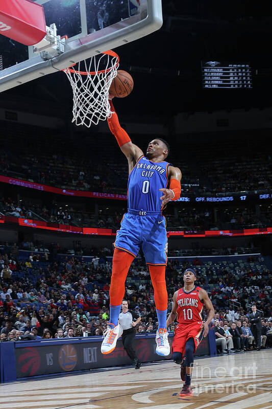 Russell Westbrook Poster featuring the photograph Russell Westbrook #3 by Layne Murdoch Jr.