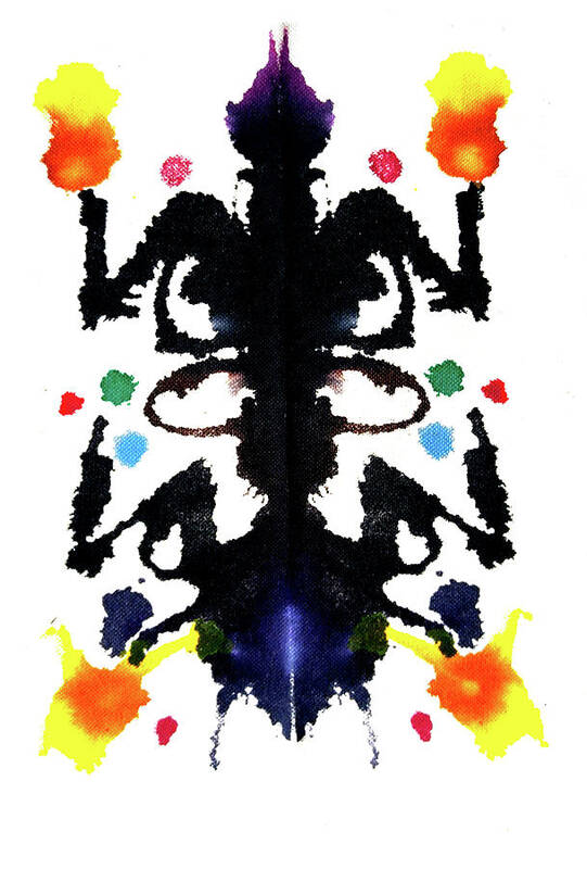 Ink Blot Poster featuring the painting 303 Holistic by Stephenie Zagorski