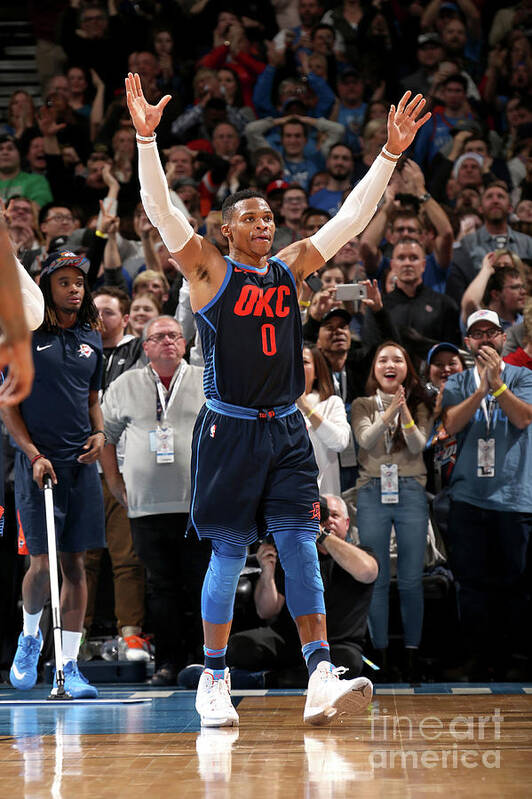 Russell Westbrook Poster featuring the photograph Russell Westbrook #32 by Layne Murdoch