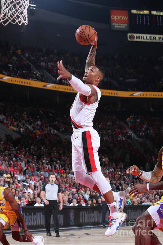 Damian Lillard Poster featuring the photograph Damian Lillard #33 by Sam Forencich