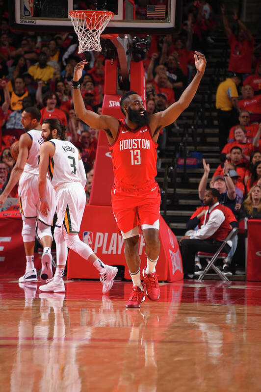 James Harden Poster featuring the photograph James Harden #33 by Bill Baptist