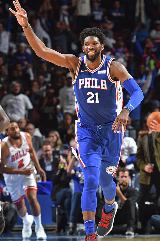 Joel Embiid Poster featuring the photograph Joel Embiid #34 by Jesse D. Garrabrant