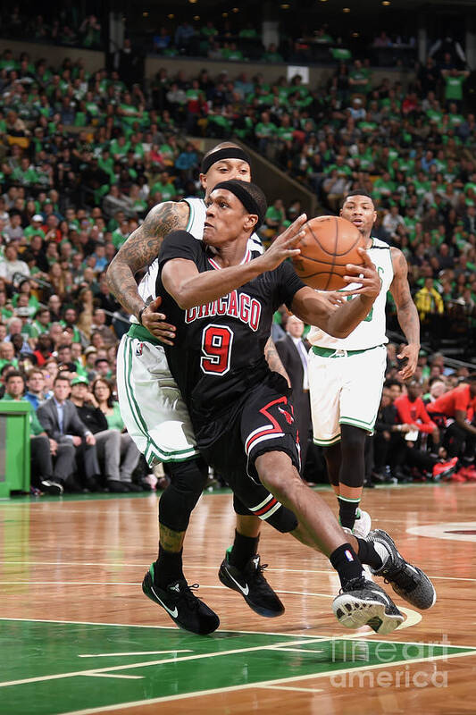 Rajon Rondo Poster featuring the photograph Rajon Rondo #4 by Brian Babineau